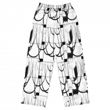 All-over print unisex wide-leg pants. Hosen für Sie und Ihn Original Textildesign dELLaS 2022