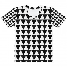 Women's T-shirt, für Sie Dreieck schwarz weis original dELLaS 2023