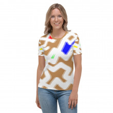 Damen T-shirt abstrakte Komp. original dELLaS 2022