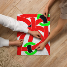 Puzzle Rot grüne Knoten original dELLaS 2022